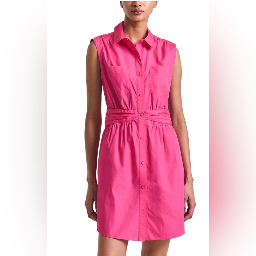 Derek Lam Bright Pink Sleeveless Mini Dress